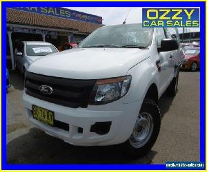 2013 Ford Ranger PX XL 3.2 (4x4) White Manual 6sp M Super Cab Chassis