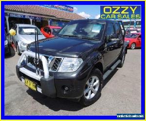 2012 Nissan Navara D40 MY11 RX (4x4) Black Automatic 5sp A Dual Cab Chassis