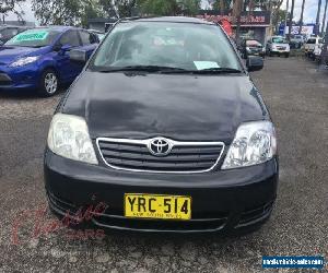 2005 Toyota Corolla ZZE122R Ascent Black Manual 5sp M Sedan