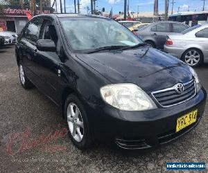 2005 Toyota Corolla ZZE122R Ascent Black Manual 5sp M Sedan