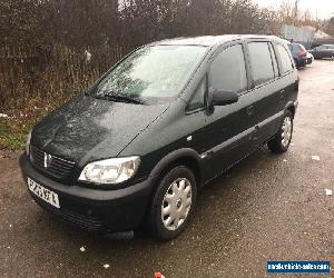 2003 VAUXHALL ZAFIRA CLUB 1.6 16V GREEN 7 SEATER