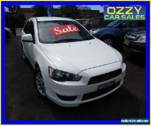 2011 Mitsubishi Lancer CJ MY11 SX Sportback White Manual 5sp M Hatchback