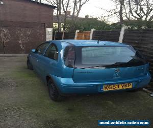 VAUXHALL CORSA DESIGN 16V BLUE 2003 53 REG