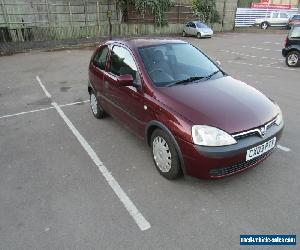 2003 VAUXHALL CORSA CLUB 16V RED