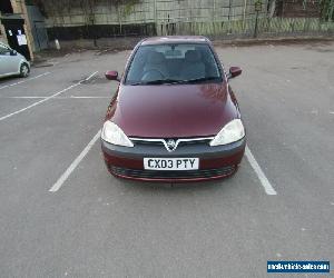 2003 VAUXHALL CORSA CLUB 16V RED