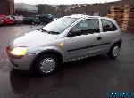 2001 VAUXHALL CORSA CLUB 1.0 12V SILVER, SPARES OR EASY REPAIR for Sale