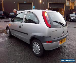 2001 VAUXHALL CORSA CLUB 1.0 12V SILVER, SPARES OR EASY REPAIR