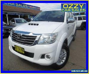 2013 Toyota Hilux KUN26R MY12 SR5 (4x4) White Automatic 4sp A Dual Cab Pick-up