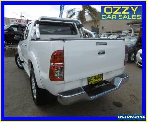 2013 Toyota Hilux KUN26R MY12 SR5 (4x4) White Automatic 4sp A Dual Cab Pick-up