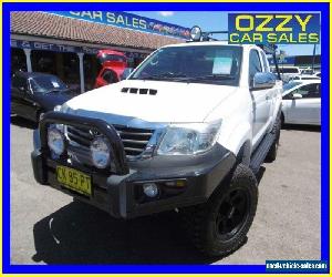 2012 Toyota Hilux KUN26R MY12 SR5 (4x4) White Manual 5sp M Dual Cab Pick-up