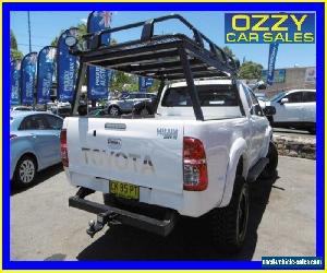 2012 Toyota Hilux KUN26R MY12 SR5 (4x4) White Manual 5sp M Dual Cab Pick-up