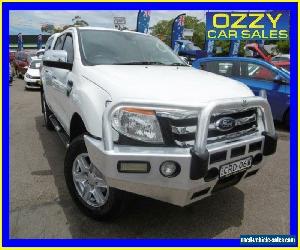 2013 Ford Ranger PX XLT 3.2 (4x4) White Automatic 6sp A Dual Cab Utility