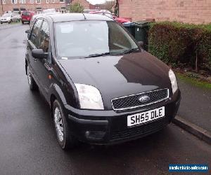 2005 55 REG FORD FUSION 3 16V BLACK 1.6 5 DOOR