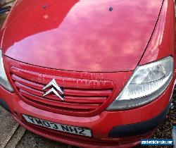 2003 CITROEN C3 LX RED 1.4 petrol engine 85k spares or repairs runs drives mot for Sale