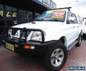 2005 Mitsubishi Triton MK MY05 GLS (4x4) White Manual 5sp M Dual Cab Utility