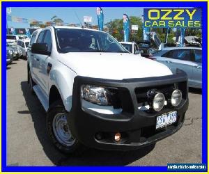 2013 Ford Ranger PX XL 3.2 (4x4) Cool White Automatic 6sp A Dual Cab Utility