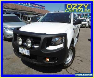 2013 Ford Ranger PX XL 3.2 (4x4) Cool White Automatic 6sp A Dual Cab Utility