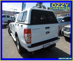 2013 Ford Ranger PX XL 3.2 (4x4) Cool White Automatic 6sp A Dual Cab Utility