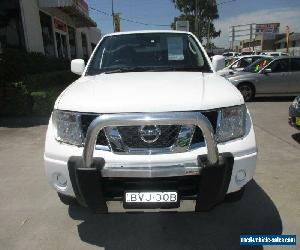 2011 Nissan Navara D40 ST White Manual 6sp M 4D UTILITY