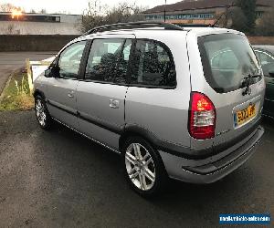 2003 VAUXHALL ZAFIRA DESIGN DTI 16V SILVER