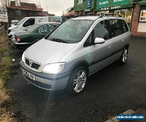 2003 VAUXHALL ZAFIRA DESIGN DTI 16V SILVER