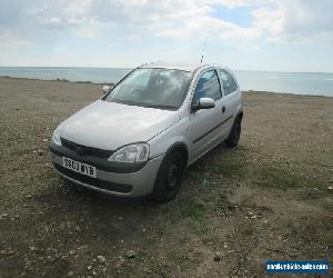 2003 VAUXHALL CORSA CLUB 16V SILVER spares or repairs