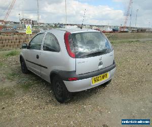 2003 VAUXHALL CORSA CLUB 16V SILVER spares or repairs