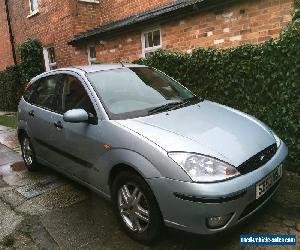 Ford Focus Zetec TDCi. 1.8. 2003. 5 door hatchback. Pale green/blue