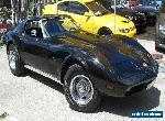 1974 Chevrolet Corvette Stingray Black Automatic A for Sale