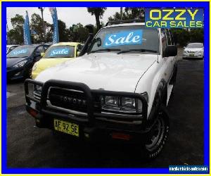 1993 Toyota Landcruiser GXL (4x4) White Manual 5sp M Wagon