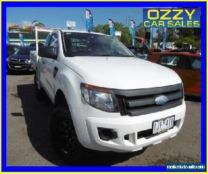 2012 Ford Ranger PX XL 3.2 (4x4) Cool White Manual 6sp M Super Cab Chassis