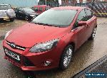 2011 FORD FOCUS ZETEC 125 RED 1.6 PETROL 49000 MILES DONE V5 for Sale