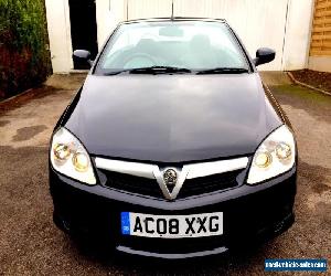 **LOW MILES** 2008 VAUXHALL TIGRA TWINPORT BLACK CONVERTIBLE 1.4 PETROL MANUAL