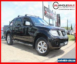 2011 Nissan Navara st-x 550 v6 turbo diesel Black Automatic A Utility