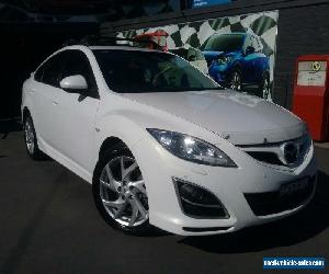 2011 Mazda 6 GH MY11 Luxury Sports White Pearl Automatic 5sp A Hatchback