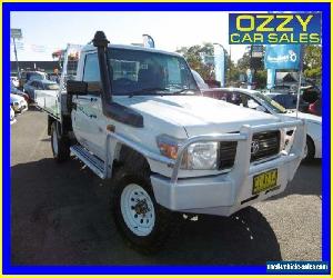 2008 Toyota Landcruiser VDJ79R Workmate (4x4) White Manual 5sp M Cab Chassis