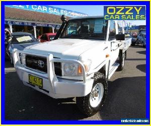 2008 Toyota Landcruiser VDJ79R Workmate (4x4) White Manual 5sp M Cab Chassis