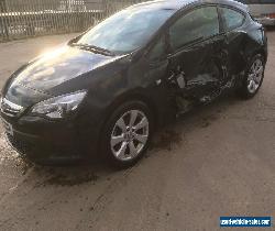 Damaged 2015 VAUXHALL ASTRA GTC SPORT TURBO S/S BLACK for Sale