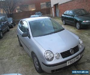 2003 VOLKSWAGEN POLO E SDI SILVER spares or repairs