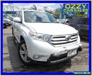 2013 Toyota Kluger GSU45R MY13 Upgrade KX-S (4x4) Pearl White Automatic 5sp A