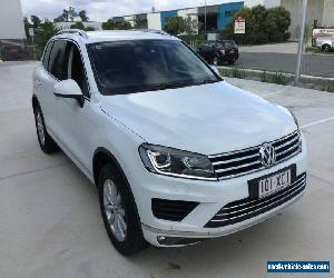 2015 Volkswagen Touareg 7P MY15 V6 TDI Pure White Automatic 8sp A Wagon