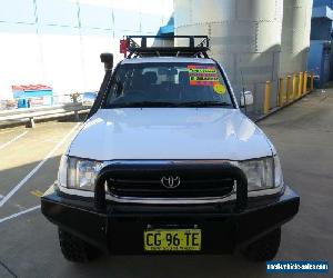 2001 Toyota Landcruiser HDJ100R GXL White Manual 5sp M Wagon