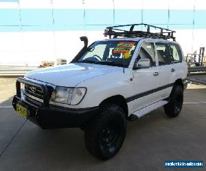 2001 Toyota Landcruiser HDJ100R GXL White Manual 5sp M Wagon