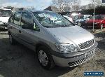 2000 VAUXHALL ZAFIRA 1.6 16V SILVER 7 SEATER for Sale