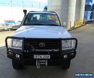 1999 Toyota Landcruiser HZJ105R GXL White Manual 5sp M Cab Chassis