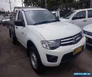 2013 Mitsubishi Triton MN MY13 GLX White Automatic 4sp A Cab Chassis