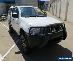 2007 Mitsubishi Triton ML MY08 GLX White Manual 5sp M 4D UTILITY