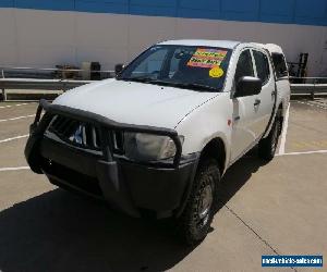 2007 Mitsubishi Triton ML MY08 GLX White Manual 5sp M 4D UTILITY