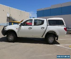 2007 Mitsubishi Triton ML MY08 GLX White Manual 5sp M 4D UTILITY