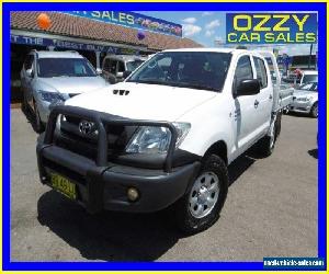 2010 Toyota Hilux KUN26R 09 Upgrade SR (4x4) White Manual 5sp M Dual C/Chas